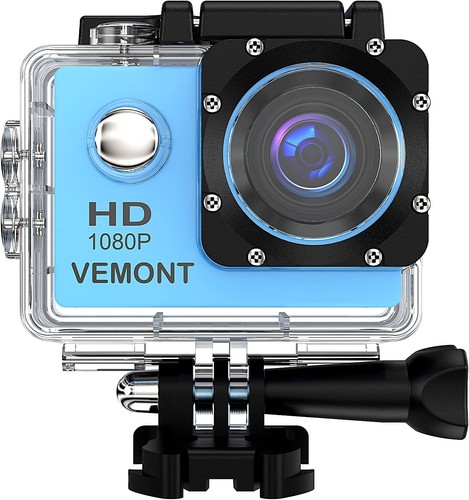 Action Camera Sports Camera Full HD 1080P Waterproof Underwater Camera Kit - Picture 3 of 9