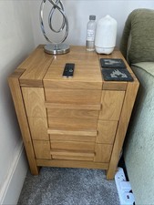 M&S 3 Drawer Sonoma Bedside Table