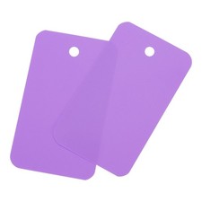 Waterproof Eyelet Hole Plastic Tags,Outdoor Tags,3.5x6cm Purple 100 Pcs