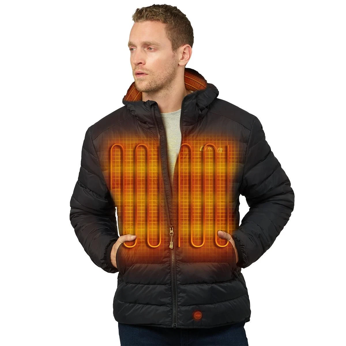 Venture Heat 12V Men's Down Bluetooth Battery Heated Jacket S