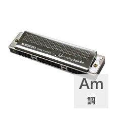 Suzuki SU-13M Harmonica 13 Hole Diatonic, A Key, Compact, Used SS6
