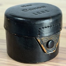 [Exc] Estuche de lente de cuero Canon para lente Canon 35 mm f/1,5 MF LTM L39 tornillo Leica