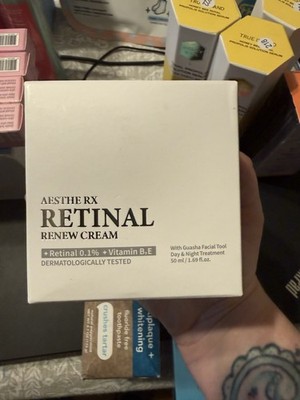 Aesthe RX Retinal 0.1% Vitamin B E Cream Renewal 50ml Guasha Facial Tool