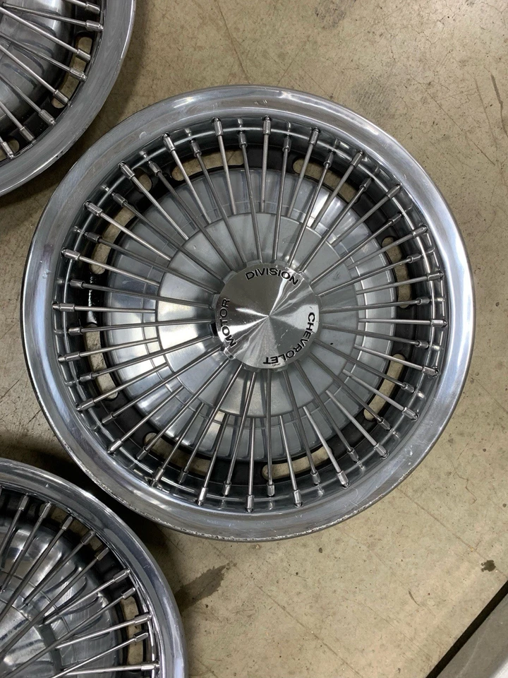 Cubierta de rueda de alambre para Chevrolet Camaro Chevelle Nova 1971-1976 Foto 2 de 4