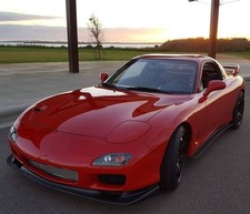 KBD Body Kits 99 Spec JDM 1 Pc Polyurethane Front Lip For Mazda RX7 1993-1997