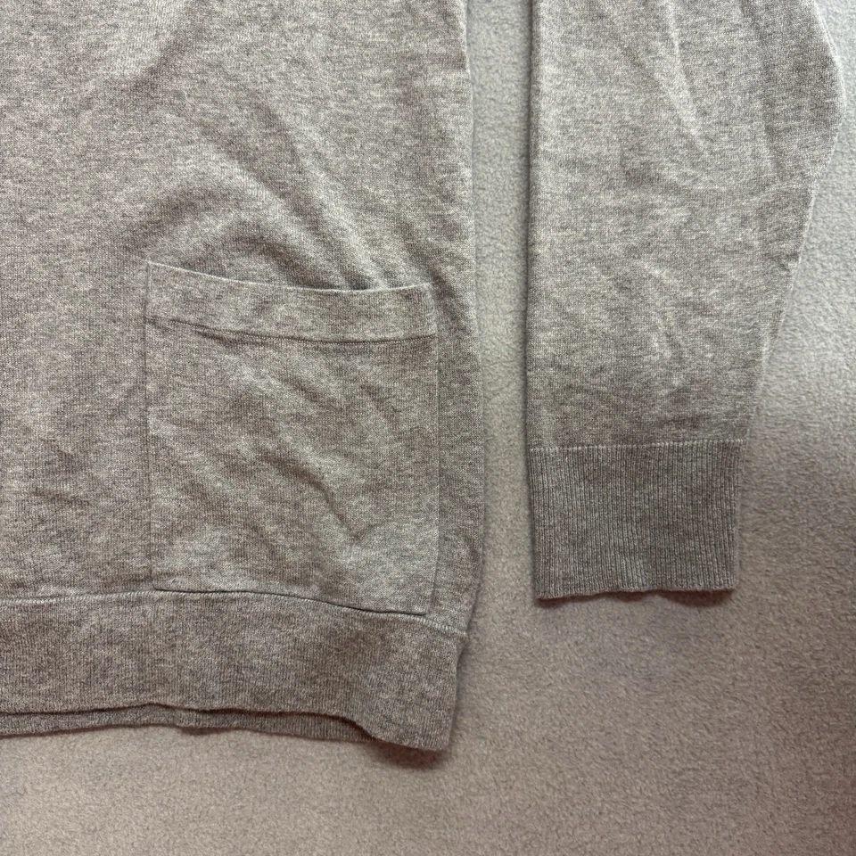 Suéter Cárdigan James Perse XL Para Hombre Algodón Cachemira Mezcla Lana Gris Preppy Foto 3 de 4