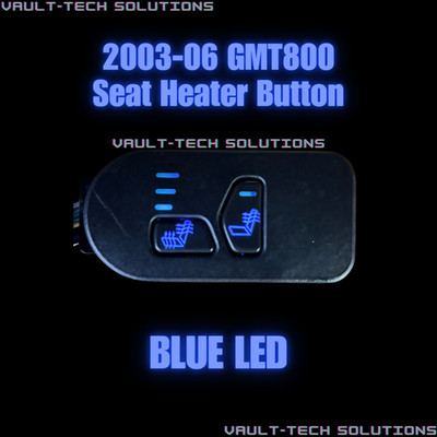 Blue LED 03-06 Passenger Heated Seat Switch Silverado Sierra Escalade Yukon
