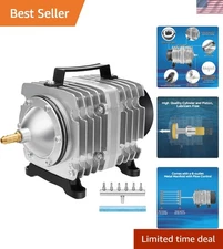 Multi-Functional Pond Aerator - High Output 1750GPH Air Pump, Aluminum Design