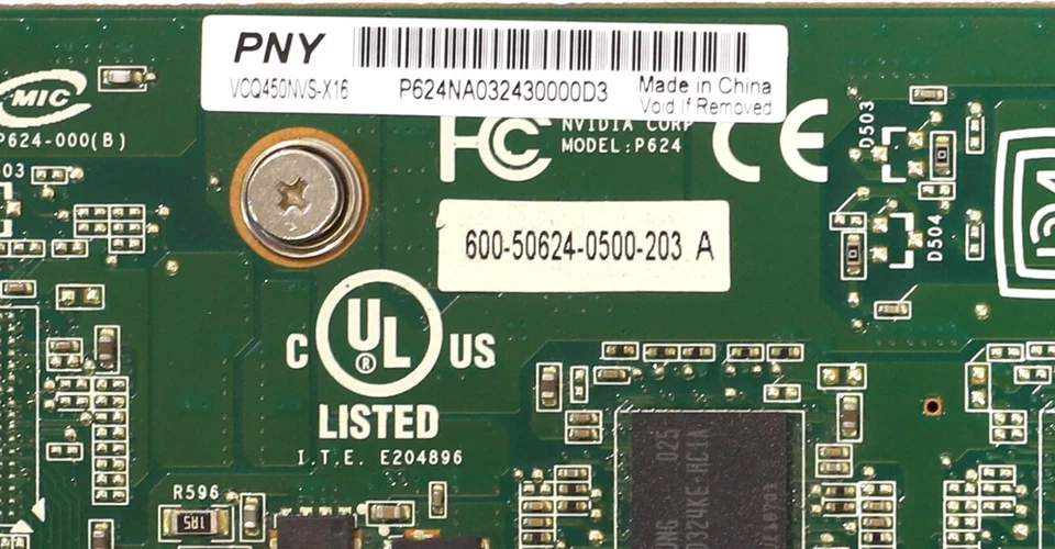 PNY NVIDIA Quadro NVS 450 512MB GDDR3 PCIe x16 Graphics Card P/N: VCQ450NVS-X16 - Image 4 of 4