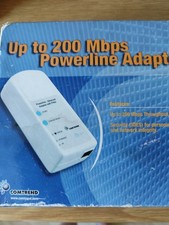 Powerline Ethernet Adaptor 2 x Comtrend up to 200 MBPS. New boxed