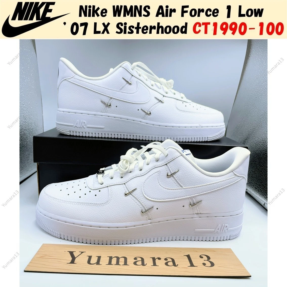 Preços baixos em Nike Air Force 1 '07 LX Sisterhood - White