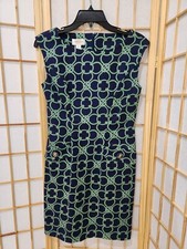 Talbots Petites Womens Chain Link Pattern Dress Sz 4