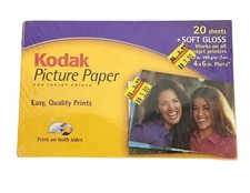 Factory Sealed Kodak 4 x 6 Picture Paper, 20 Sheets Of Soft Gloss