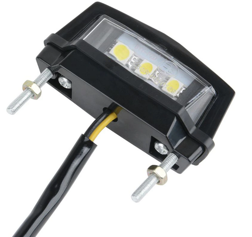 Luz LED con matrícula de cola ordenada impermeable para accesorios Honda Yamaha Suzuki - Imagen 3 de 5