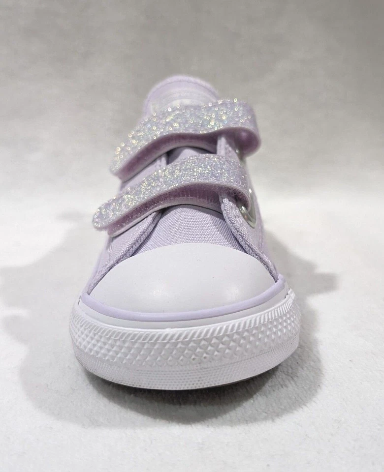 Converse ребенка ясельного возраста девочки CTAS 2V OX пара фиолетовый кроссовки - размер 5 NWB A02976F - Изображение 4 из 4