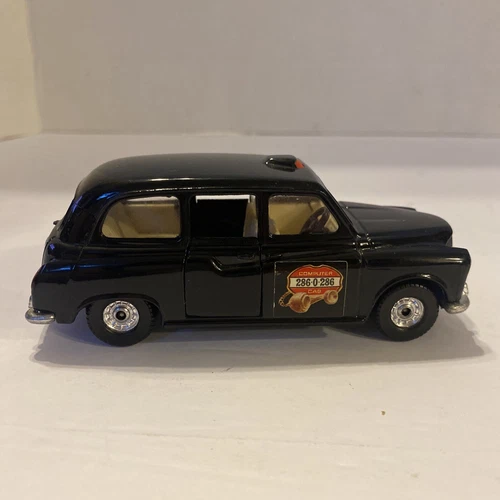 Vintage Corgi  Austin London Taxi  Cab  Black Die Cast  Model Car