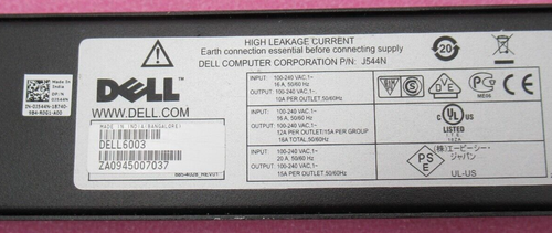 APC DELL AP6003A Power Distribution Unit PDU (14)C13 1U Rackmount J544N - Picture 5 of 5