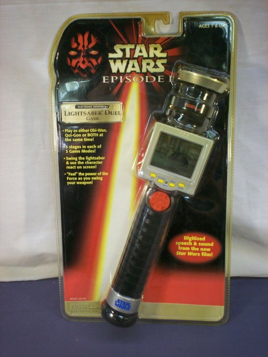 TIGER - 映画 STARWARS GAME 2機Set Star Wars Episode 1 Lightsaber Duel Electronic Handheld Game