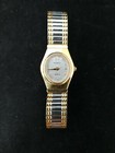 Women's Armitron Quartz Silver Dial Gold Stretch Band 25/5394-5 Watch Scratched — photo 8