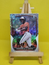 2023 Bowman Chrome Anderson De Los Santos 1st Shimmer Refractor - Orioles