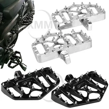 CNC MX Style Foot Pegs Floorboard Kit For Harley Sportster XLH1200 XL883 Dyna