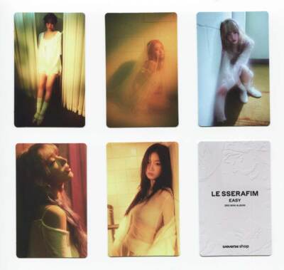 LE SSERAFIM Easy 3rd Mini Album Weverse Album SET 2 Versioni, Con Card E QR Card, Sigillato E Tracciabile - 5