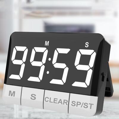 Digitaler Küchentimer 120dB laut 3 Lautstärkestufen einstellbar Zählen und Zählen