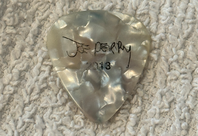 Aerosmith Joe Perry Signature Guitar Pick Billie Paulette