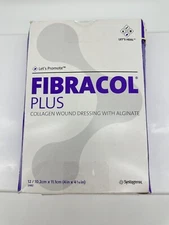 12 Fibracol Plus Collagen Wound Dressing with Alginate: 4" x 4 3/8"- 2982