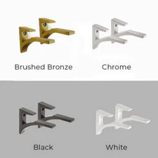 White Finish Shelf Bracket