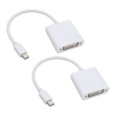 2Pcs Mini DP to DVI-D Converter 20 Pin DisplayPort to to DVI Adapter 10.8Gbps...