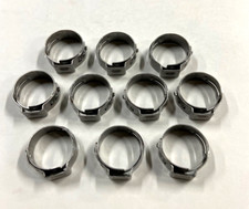 Stainless 11/16" ID Stepless Hose Clamp 10-Pack For Harley Davidson Motorcycles