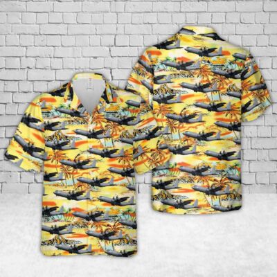 Lockheed Martin C 130J 30 Hercules Royal Danish Air Force Hawaiian Shirt