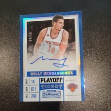 2017-18 Contenders Picks Season Ticket AUTO Playoff Willy Hernangomez /15