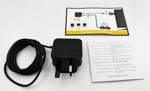 Adaptador Google Ethernet para Chromecast Micro-USB enchufe Reino Unido - negro - Imagen 2 de 12