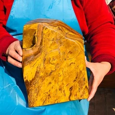 19.22LB Large Natural Tiger's Eye Stone Quartz Crystal Mineral Specimen Healing