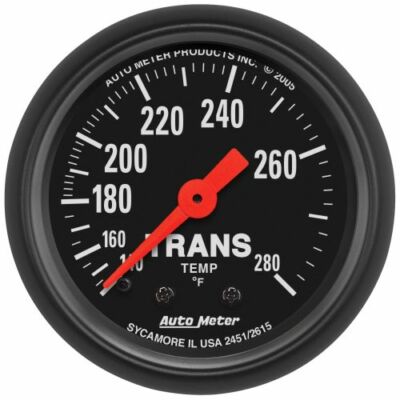 Auto Meter 2615 2-1/16'' Z-Series Mechanical Trans Temp Gauge 140-280 F