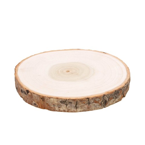 9" wide Natural Round Poplar Wooden Slices Party Home Tabletop Wedding Crafts - 第 3/6 張圖片