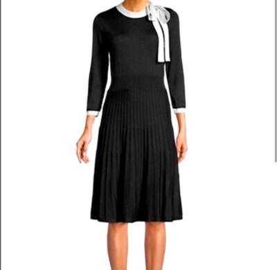 knit dress with pearl fringe Oscar de La Renta main image 0