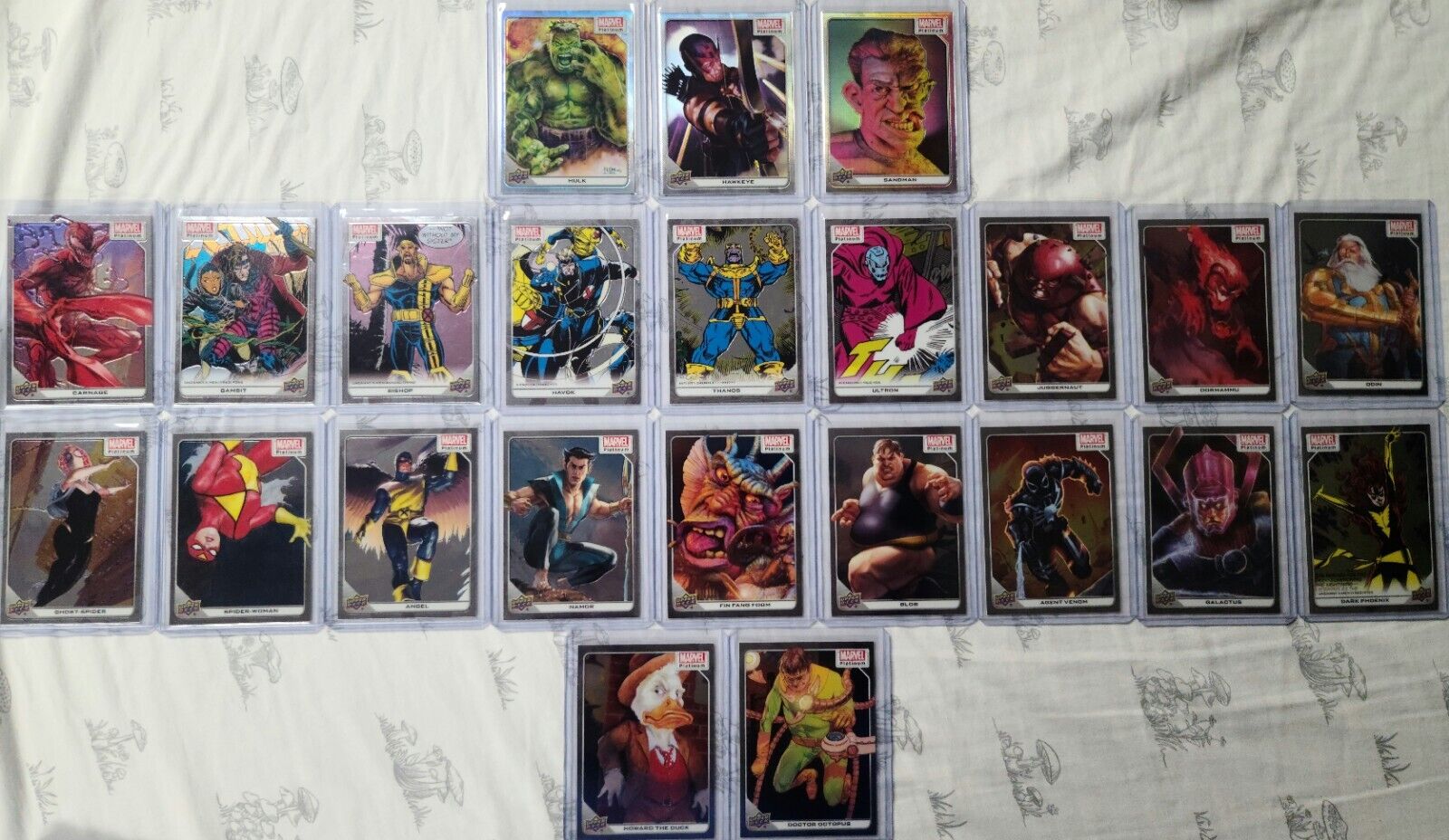 Marvel Platinum 23 Card Lot! No Duplicates!