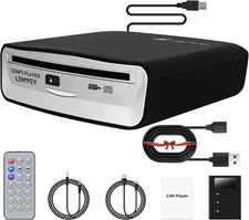 Car-Compatible USB CD Player - Versatile Music Player for Cars, Laptops  More