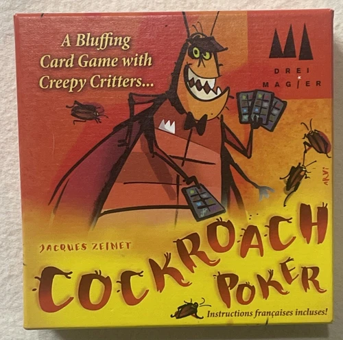 Drei Magier Cockroach Poker A Bluffing Card Game With Creepy Critters! Complete!
