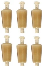 Ceramic Candles, set of 6 for wine bottles
