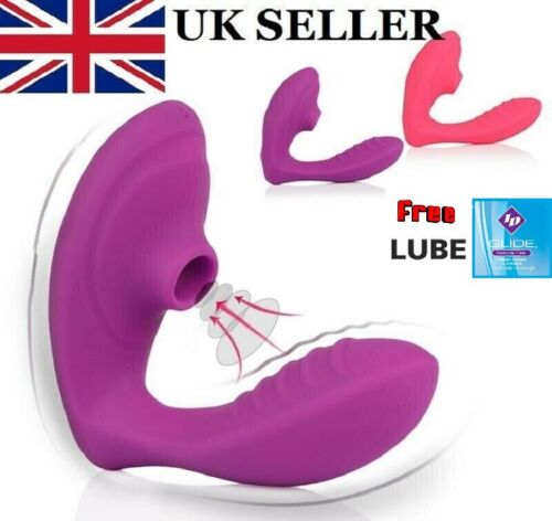 Sucking Vibrator Stimulation Free Lube Massager Sex Toy eBay