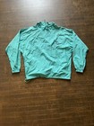 Vintage 90s Cedar Point Rain Jacket Teal Blue Large L