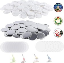 200 Sets 58Mm/2.25 Inch Button Maker Supplies, Pin Back Button Parts for Button