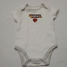 NWOT Chicago Bears NFL White One Piece Bodysuit Shirt 6 Months New Without Tags