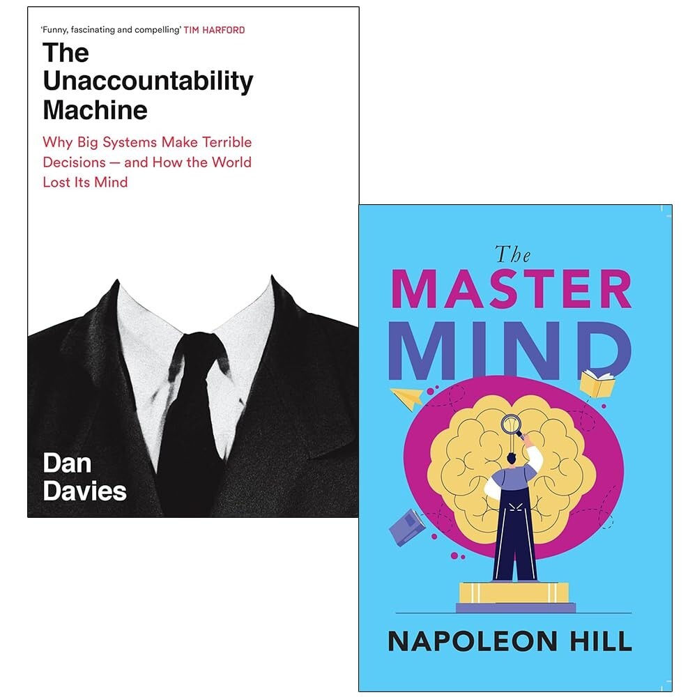 Unaccountability Machine By Dan Davies, Master Mind By Napoleon Hill 2 Books Set
