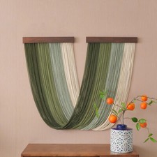 Large Vintage Macrame Bohemian Bunting Tapestry Wall Window Curtain Decorations