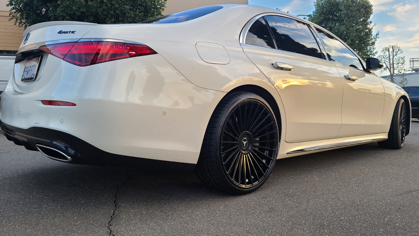 22 BLACK STAGGERED CONCAVE RF22 MESH WHEELS FOR ROLLS ROYCE GHOST WRAITH DAWN